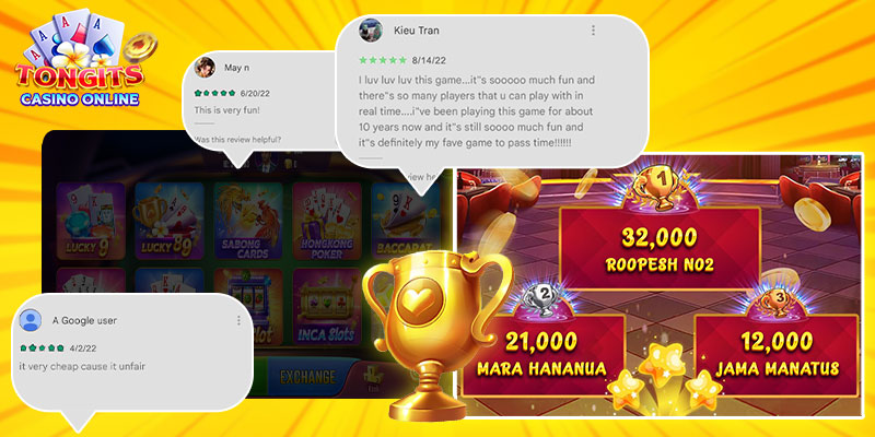 customer feedback about Tongits Casino Online's referral code